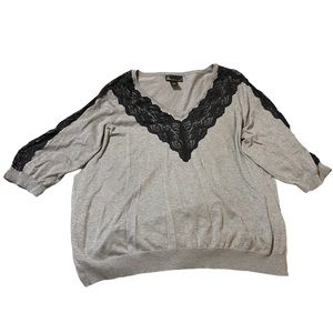 Lane Bryant - sweater with lace details - Plus size 26/28